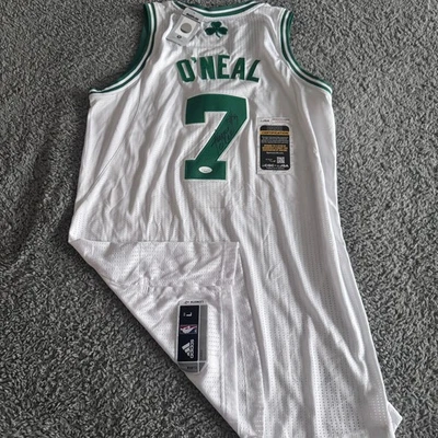 Autographed 2010 Adidas Rev 30 Jermaine O'Neal NBA Boston Celtics Jersey JSA COA - Image 1 of 4