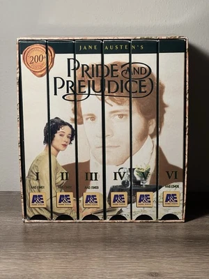 Pride and Prejudice (1995 Mini-Series) (VHS, 1996, 6-Tape Set) Colin Firth - Image 1 of 3