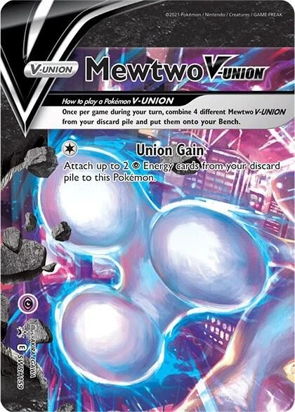 Mewtwo V-UNION - SWSH159 [SWSH: Sword & Shield Promo Cards] SWSH159 LP H - Image 1 of 1