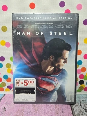 Man Of Steel (DVD) 2-Disc Special Edition Henry Cavill Amy Adams Sealed NIP  Foto 1 de 4