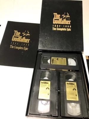 Godfather - The Complete Epic - 3 VHS Tapes Plus Book & Collector's Case  - Image 1 of 4