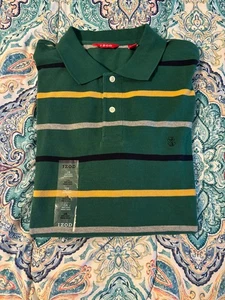 Nuevo Polo Izod Para Hombre Grande Manga Corta Rayas - Imagen 1 de 3