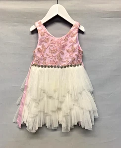 American princess girls white and pink dress - size 4 year. - Picture 1 of 9