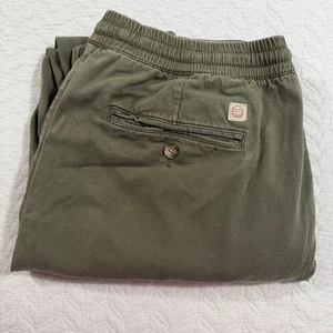 Pantalone jogger uomo Marine Layer verde oliva vestibilità atletica grande misto cotone nuovo senza etichette - Foto 1 di 10