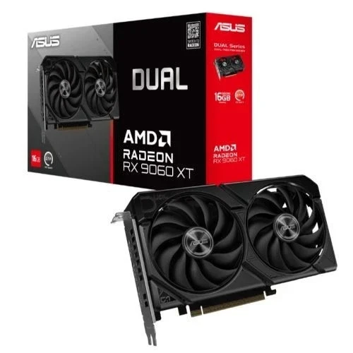 Asus DUAL RX9060 XT GPU DDR6 Graphics Card 16GB - Image 1 of 1