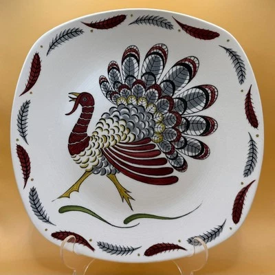 Rare Midwinter Stylecraft 'Gay Gobbler' Large Plate by Jessie Tait - Image 1 of 4