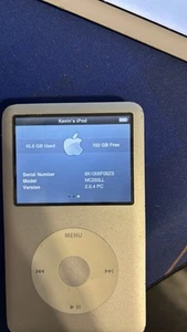 Apple iPod Classic 7th Gen Silver 160GB MP3 Player A1238 MC293LL - Picture 1 of 9
