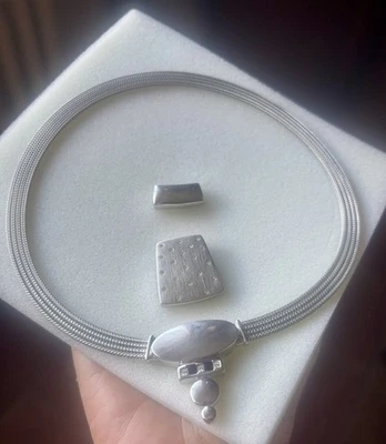 Pierre Lang Magnetcollier   Kette mit Wechselanhänger - Bild 1 von 4