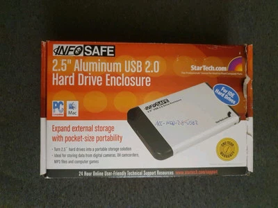 StarTech InfoSafe 2.5" USB 2.0 IDE/SATA Drive Enclosure - Vintage - Image 1 of 4
