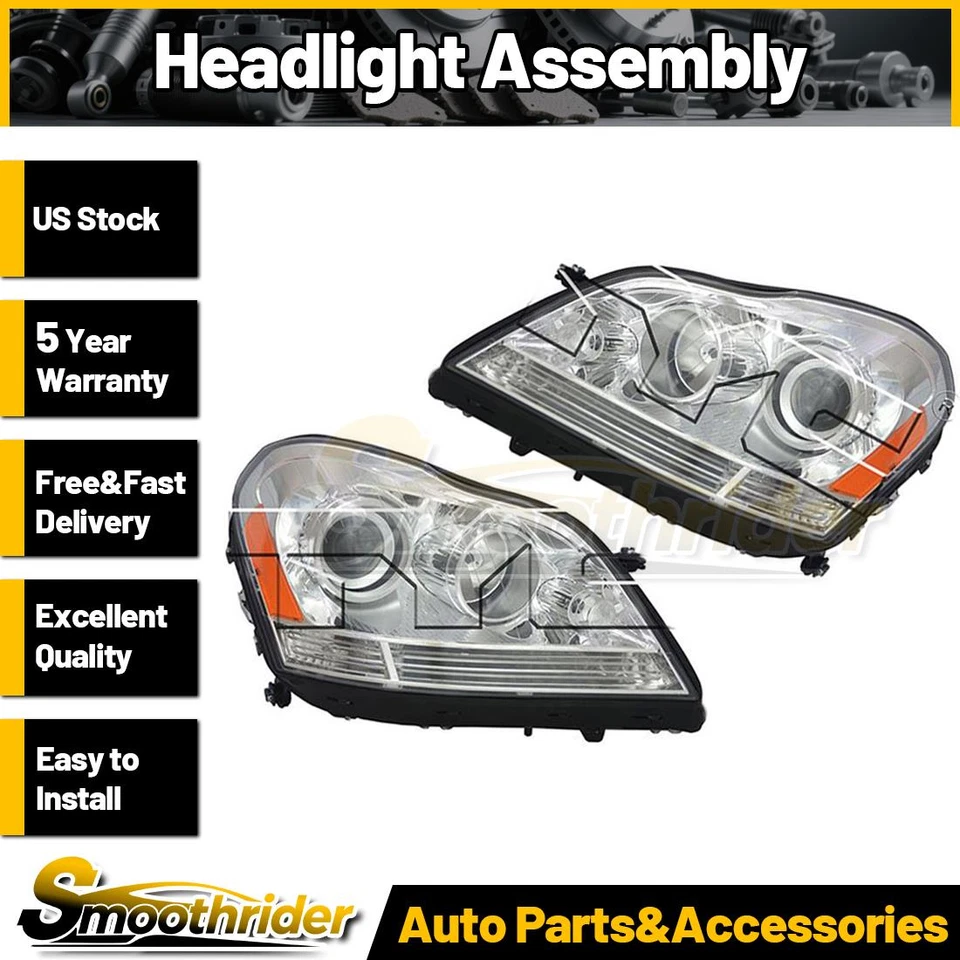 TYC 2 шт левая правая фара в сборе для Mercedes-Benz GL350 2010 2011 2012 - Изображение 1 из 4