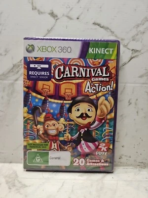 Carnival Games In Action (Xbox 360 Game) Complete AUS PAL mini Games New Sealed - Image 1 of 2