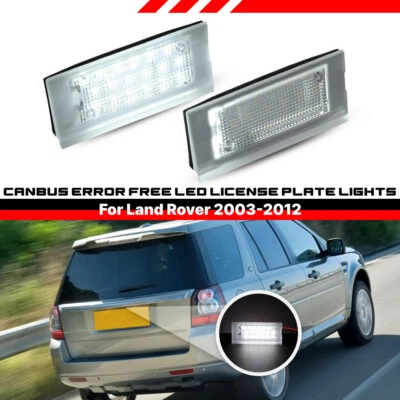 2x LED License Number Plate Light Side Lamps For Land Rover Range Rover 2003+ - Image 1 of 4
