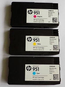 Genuine Original HP Empty Virgin Ink Set HP 951 Cartridges Officejet Pro 8600 - Afbeelding 1 van 6
