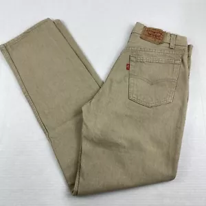 Deadstock Vintage Levi's 701 29x30 Khaki Jeans Student Fit-New Without Tag - Picture 1 of 4