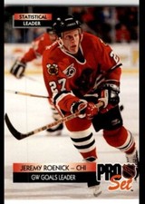 1992-93 Pro Set Jeremy Roenick Chicago Blackhawks #252