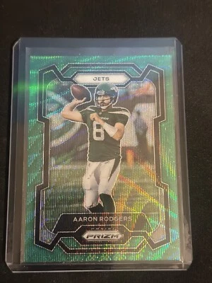 2023 Panini Prizm Green Wave Prizm Aaron Rodgers # 227 - Image 1 of 2
