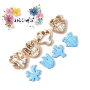 Sea Coral Pack 2 Polymer Clay Cutter - Earring Making - Picture 1 of 5