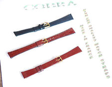 Ladies Soft Genuine Leather watch Strap Band Choice of 14mm black Brown Burgundy