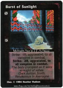 Burst of Sunlight Jyhad V:TES VTES Vampire CCG - Picture 1 of 1