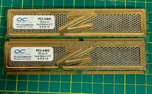 2 GB (2x1GB) OCZ (OCZ2G8002GK) PC2-6400 DIMM 800 MHz DDR2 Memory - Picture 1 of 1