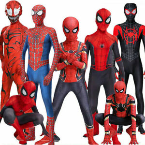 Kids SpiderMan Cosplay Costume Adult Boys Far From Home RaimZentai Outfit Party