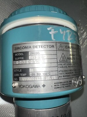 YOKOGAWA Zirconia Detector ZR22G 015-S-A-E-T-T-E-A/SCT/C