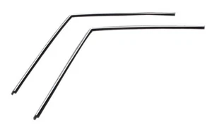 Door Glass Top Run Channels Pair 66-77 Bronco Hardtop or Pickup - Imagen 1 de 3