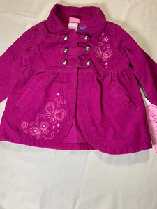 Girl's Pink Hearts & Stars Corduroy Jacket Size 4 - Picture 1 of 2