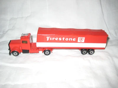 VNM Matchbox TP-23 1979 Long Haul Tractor with Firestone Articulated Trailer - Image 1 of 4