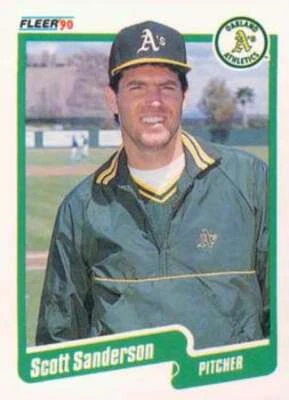 Scott Sanderson 1990 Fleer Update #U-118 Athletics ID:18363 - Image 1 of 2