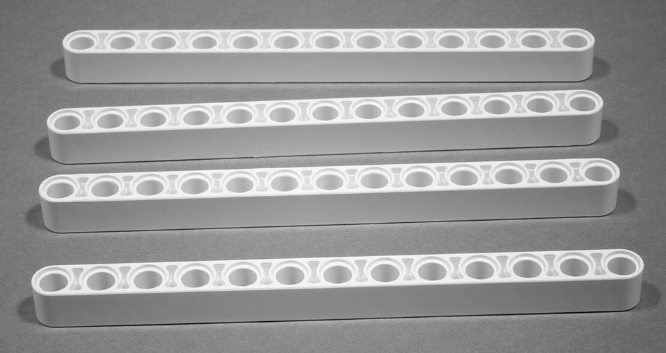 LEGO Technik - 4 Liftarme 1x13 weiß / 4 White Liftarm Thick / 41239 NEUWARE - Bild 1 von 1