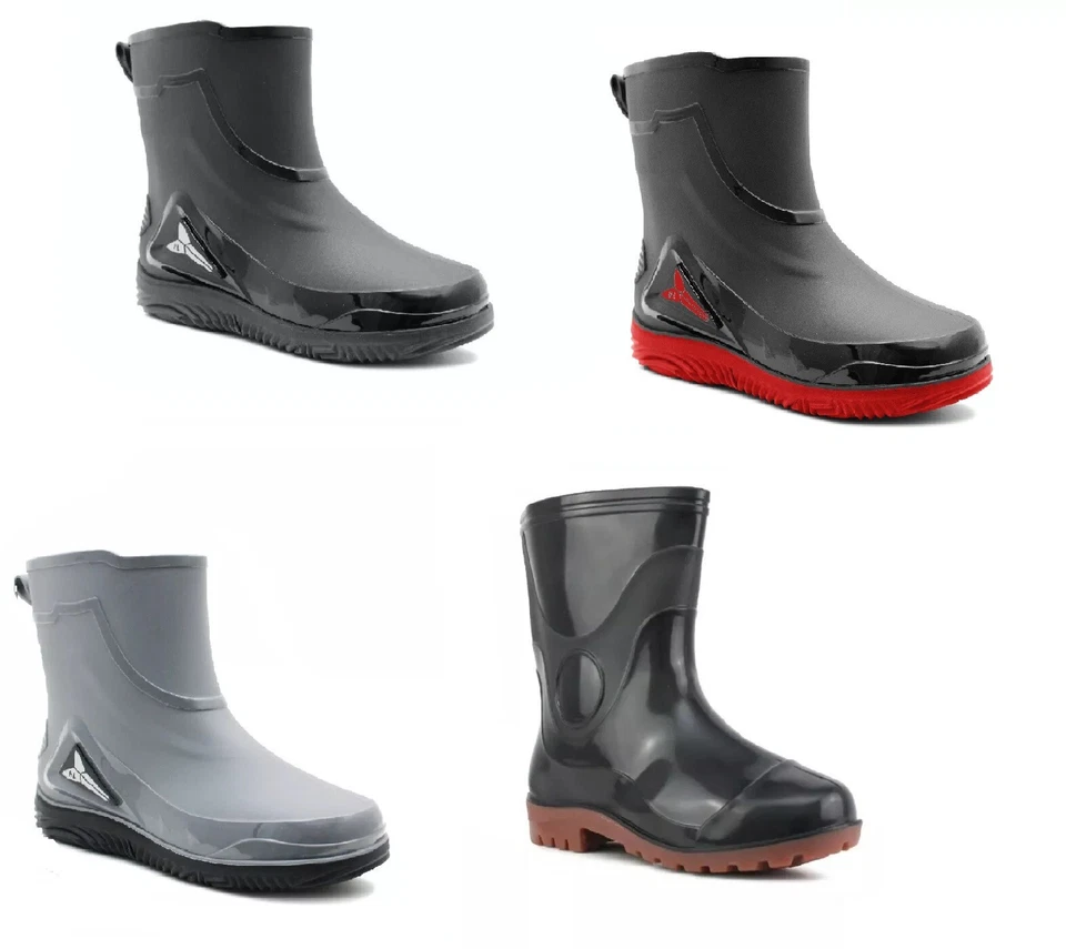 Mens Womens Waterproof Rain Festival Dog Walking Farming Unisex Wellington Boots - Image 1 of 1