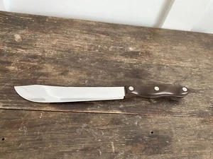 Cutco 1022 Butcher Knife USA 8" Blade Brown and Orange Swirl Handle NICE - Picture 1 of 9