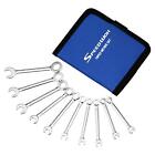 10 Pcs Mini Combination Wrench Set, 4-11mm Open and Box End for Automotive, I...