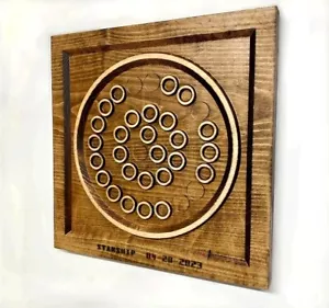 New Designer Wall / Home Decorative Handmade Natural Brown Wooden Engraved Gift - Picture 1 of 10
