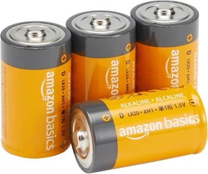 Amazon Basics 4-Pack D Cell Alkaline Batteries, 1.5 Volt (box bit damaged) - Picture 1 of 1