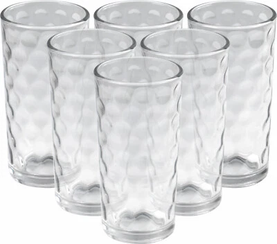 STERLING VENTURES Tumbler Drinking Glass Drink Water Juice 250ml Everyday Use Set of 6 & 12