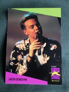 JASON DONOVAN #33 - Super Stars ProSet Musicards - 1991- POP MUSIC TRADE CARD
