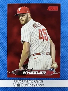 2024 #214 Zack Wheeler Topps Stadium Club Béisbol Lámina Roja Filis - Imagen 1 de 2