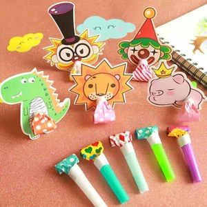Kids Party Blowers Animal Cartoon Noise Makers Portable Blowouts Whistle classy - Picture 1 of 7