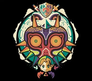 The Legend of Zelda Majora's Mask A Terrible Fate Video Game Mens T-Shirt NEW! - Picture 1 of 3