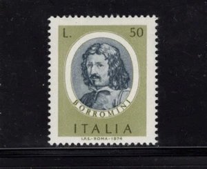Italia 1974 Francesco Borromini Arquitecto Estilo Barroco Arquitectura SC 1123 MNH - Imagen 1 de 1