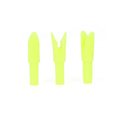 60X 6.2mm Archery Push-in Nocks Arrow Nock Inserts Tails for DIY Shafts Hunting - Image 1 of 4
