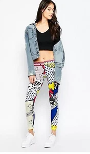 ADIDAS BY RITA ORA SUPER COMIC LEGGINGS Size 8 Uk Trousers Only - Picture 1 of 14