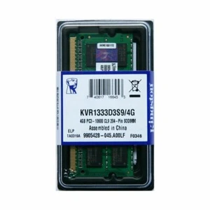 MEMORIA LAPTOP KINGSTON KVR1333D3S9/4G DDR3,1333 MHz, 4 GB PC PORTATILE NOTEBOOK - Imagen 1 de 1
