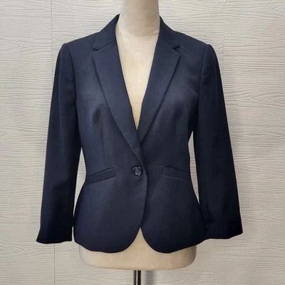 Blazer The Limited Tailored Fit Azul Talla Pequeña Botón Delantero Clásico Foto 1 de 4