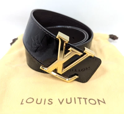Auténtico cinturón Louis Vuitton Ceinture Santur LV Facet M9874 monograma Vernis Foto 1 de 4