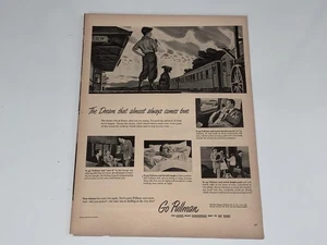 Pubblicità rivista vintage Pullman ferrovia treno vagone 1949 - Foto 1 di 3