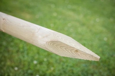 15 x Wooden Fence Posts 1.2m (4ft ) x 50mm (2") wide pressure treated wood - Image 1 of 4