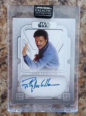 2024 Topps Star Wars Galactic Antiquities Lando Calrissian Autograph Card #48/50 - Image 1 of 3